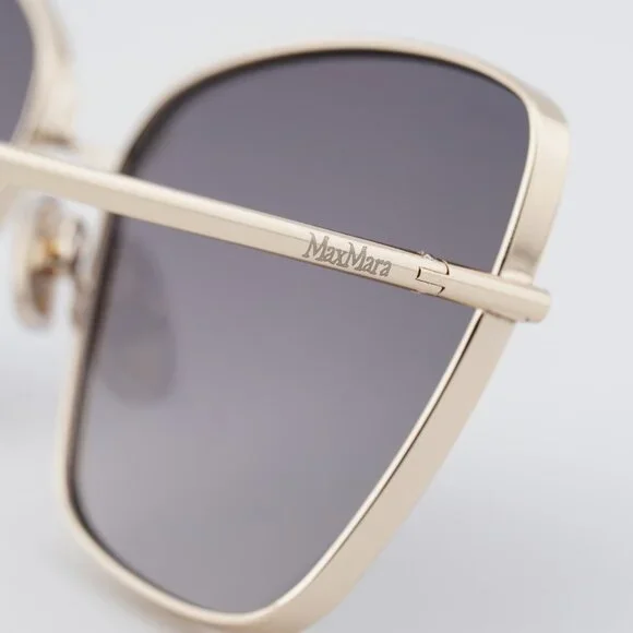 Max Mara Menton1 MM0097 32B Sunglasses Gold Butterfly Frame  display picture 2